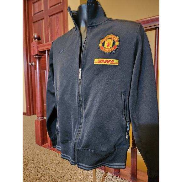 Nike Manchester United Sweater Jacket Full Zip Up DHL Womens Medium Track Train - Picture 5 of 16